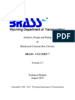 Analisys, Design Adn Rating of Box Culverts PDF