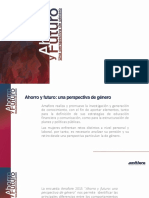 Ahorro y Futuro Perspectiva de Genero 2015