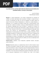 cultura de paz e justiça
