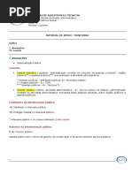 Material de Apoio - Noçoes de Direito Administrativo 