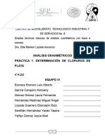 Análisis Gravimétrico-Determinación de Cloruros Con AgNO3