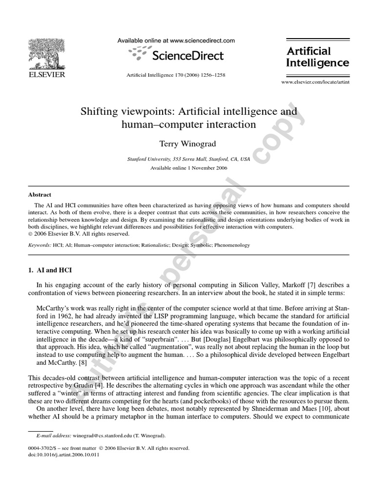 Ai Hci PDF | PDF | Artificial Intelligence | Intelligence (AI) & Semantics