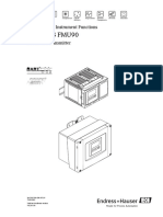 Prosonic S FMU90 Instrument Functions Guide