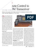 Add Remote Cotntrol To Your ICOM Transceiver