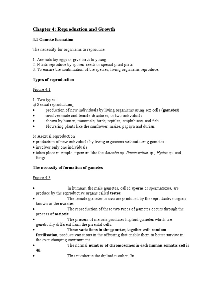 Human Reproduction and Growth Overview | PDF | Reproduction | Sexual ...