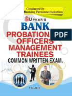 Bank Probationary Officers - Management Trainees Common Written Exam (PDF) - Stark