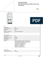 Product Data Sheet: KNX Switch Actuator Basic REG-K/2x/16 A With Manual Mode