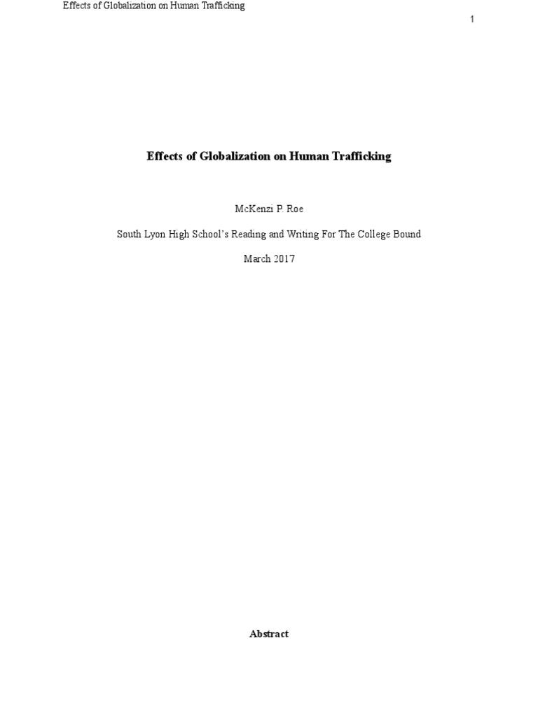 research paper on human trafficking pdf