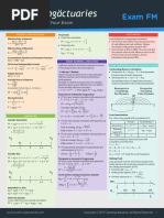 Exam P Formula Sheet Coaching Actuaries