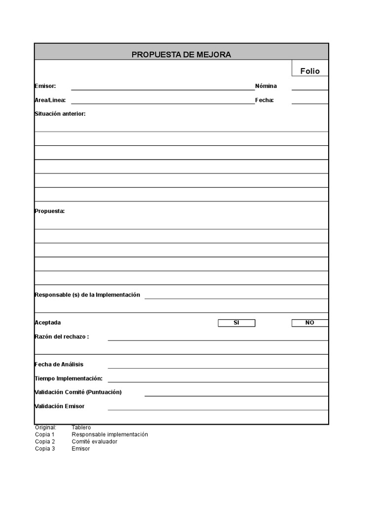 Propuesta de Mejora para Empresas | PDF