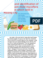 Isolation and Identification of Contaminant Mold Mycoflora in Pia Cake Which Sold in Malang City