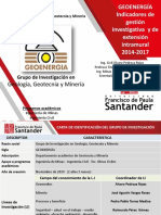 Indicadores de Gestión Geoenergia 2014-2017