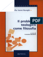 Sofia Vanni Rovighi Il Problema Teologico Come Filosofia PDF