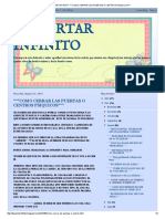 Despertar Infinito - Como Cerrar Las Puertas o Centros Psiquicos - PDF