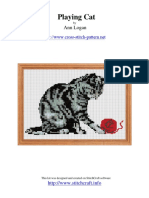Cross-Stitch Cat Pattern by Ann Logan