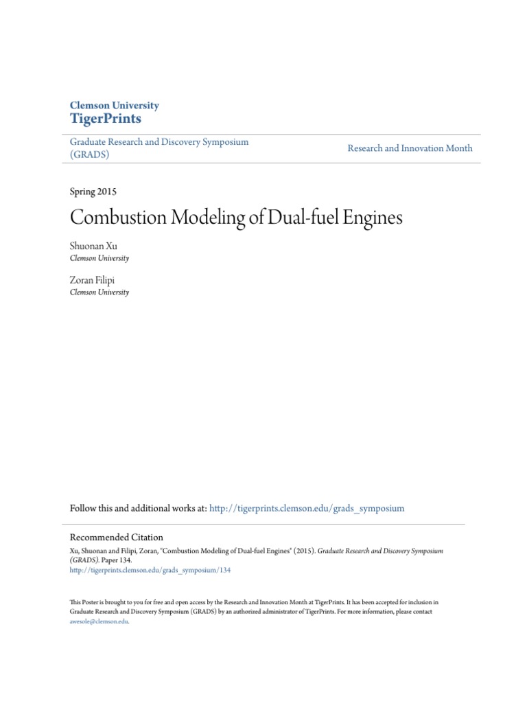 Combustion Modeling of Dual-Fuel Engines - 3 | PDF | Diesel Engine ...