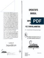 Simpson 260-7p and 7pm User Manual-1982 PDF