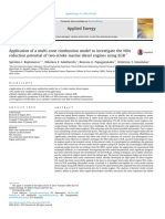 Application of a Multi-zone Combustion Model to Investigate the NOx Reduction Potential of Two-stroke Marine Diesel Engines Using EGR（2015 雅典理工大学 4T50MEX）