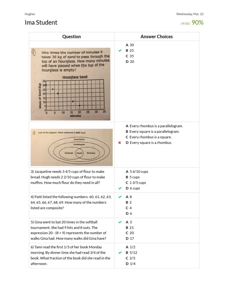 Math Practice Questions and Answers | PDF | Elementary Geometry