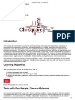 Hypothesis Testing - Chi Squared Test