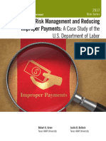 Risk Management and Reducing Improper Payments