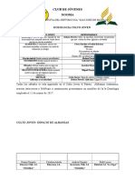 Informe Culto Joven Semanal Doxología