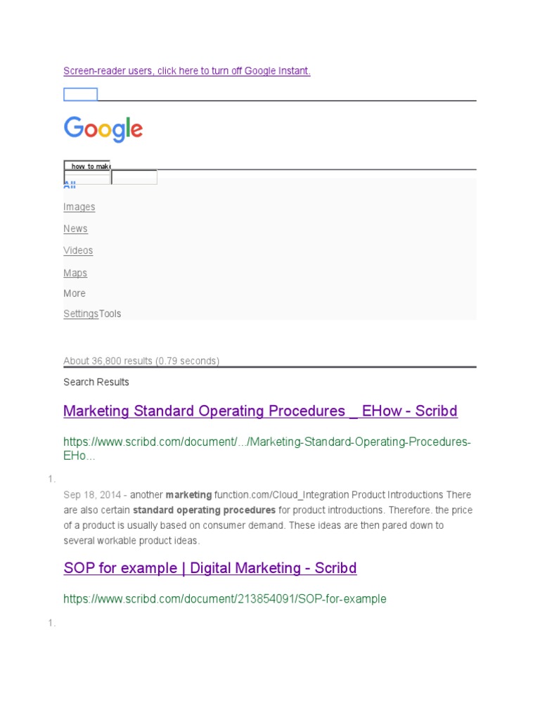 Digital Marketing Sop Pdf Scribd Internet