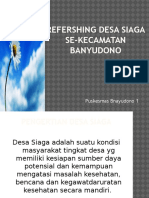 Refershing Desa Siaga Se-kecamatan Banyudono