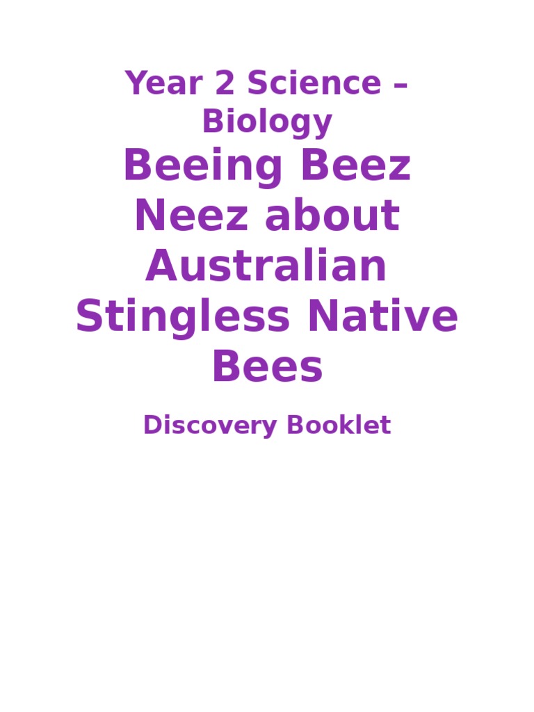 Year 2 Science Assignment 2 Discovery Booklet | PDF | Bees | Honey Bee