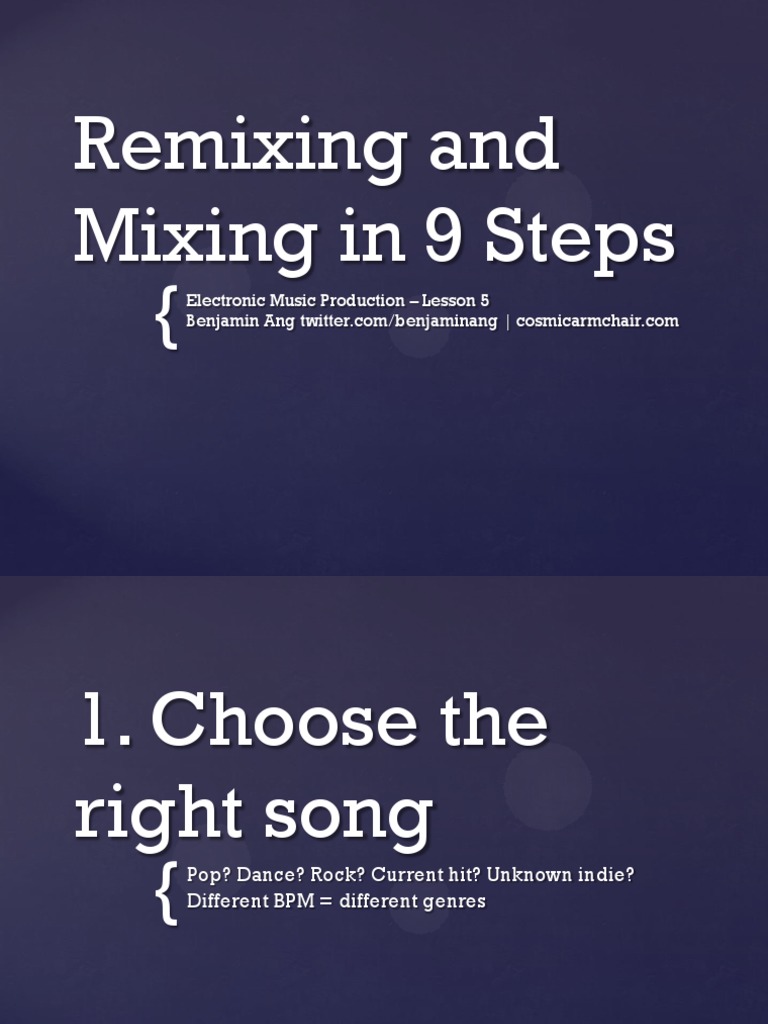 Mixing Electronic Music in 9 Steps | PDF | Equalization (Audio) | Remix