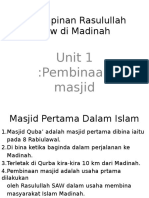 Kepimpinan Rasulullah Saw Di Madinah