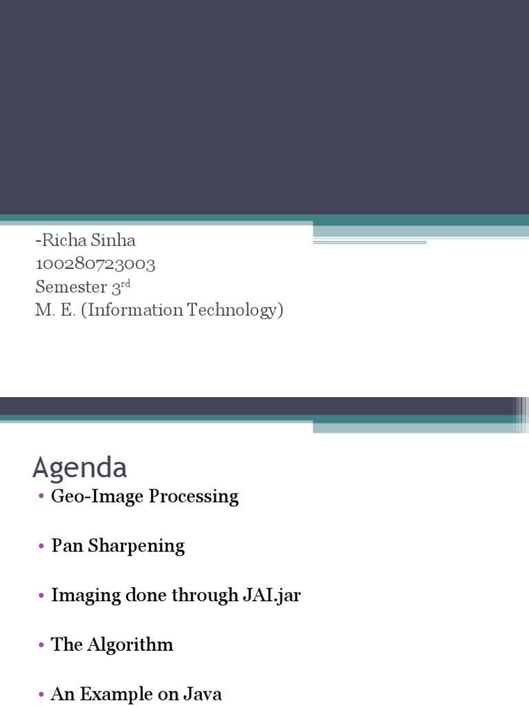 IHS Pan Sharpening Algorithm in Java | PDF | Rgb Color Model | Image ...