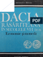 Virgil Mihailescu Barliba - Dacia Rasariteana in Sec VII Ien Economie Si Moneda