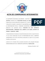 Carta de Compromiso Integrantes