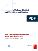 Monthly Forecast Cycle Procedure