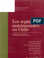 Cuaderno de Extensión Jurídica N° 2 Los Regímenes Matrimoniales en Chile