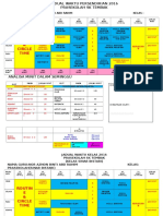 Jadual Waktu Persendirian 2015