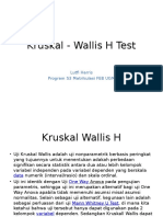 Kruskal - Wallis H