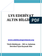 Lys Edebi̇yat Altin Bi̇lgi̇ler PDF