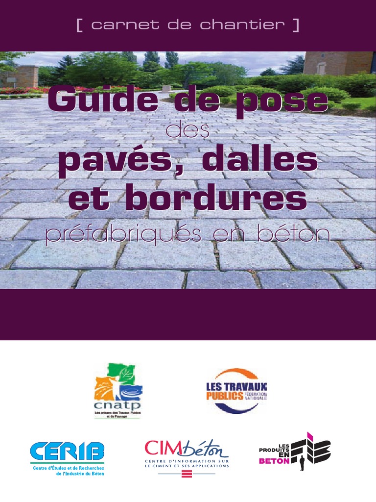 Guide de pose des pavés et dalles PDF Mortier (matériau — free download