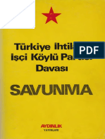 TİİKP - Savunma - Aydınlık Yayınları, 1. Basım 1974