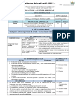 Sesión de Aprendizaje La Importancia de La Radio