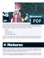 Guia Básico Nature, IVs e EVs em Pokémon