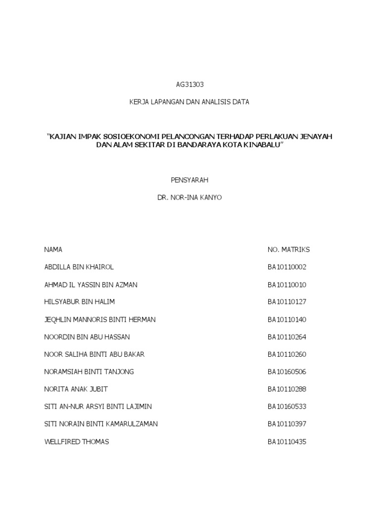 Kajian Terhadap Potensi Pelancongan Kawa Pdf Pdf