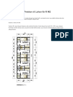 Desain Rumah Petakan Di Lahan 6x15 M2