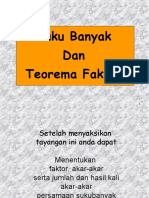 Suku Banyak Dan Teorema Faktor