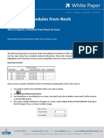 Exporting Schedules From Revit