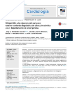 Ultrasonido a La Cabecera Del Paciente Una Herramienta Diagnóstica de Disección Aórtica en El Departamento de Emergencias