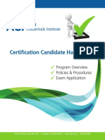 Certification Candidate Handbook