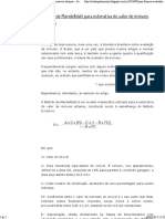 Método de Mandelblatt para Estimativa Do Valor de Imóveis Urbanos Avaliar Património